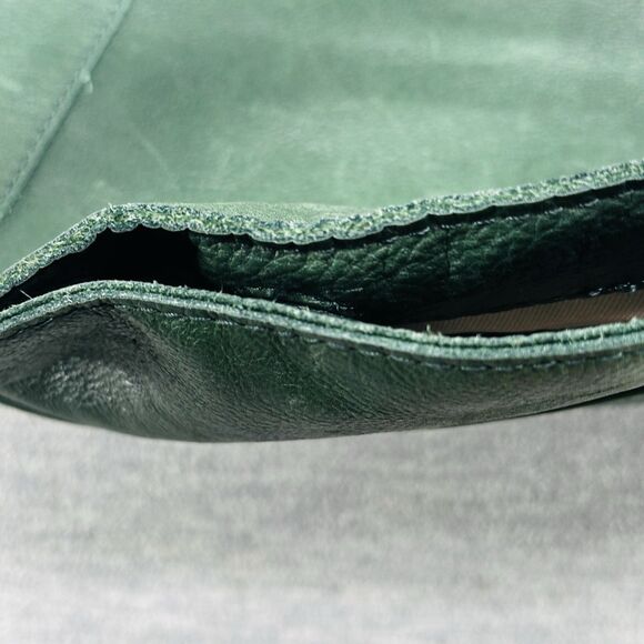 AMERICAN LEATHER Co - Green One Strap Magnetic Snap Shoulder Bag - Picture 14 of 14